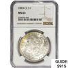 Image 1 : 1883-CC Morgan Silver Dollar NGC MS63