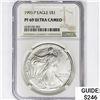 Image 1 : 1993 American 1oz Silver Eagle NGC PF69 UC