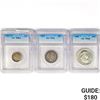 Image 1 : [3] US Varied Coinage ICG  1904-1956