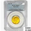 1917-P .2355oz. Gold Australia Sovereign PCGS MS63