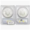 Image 2 : [2] 2006-W Silver Eagle PCGS MS69 20th ANNIV.