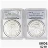 Image 1 : [2] 2006-W Silver Eagle PCGS MS69 20th ANNIV.