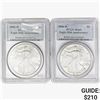 Image 1 : [2] 2006-W Silver Eagle PCGS MS69 20th ANNIV.