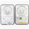 Image 2 : [2] 2007-W&2011-W Silver Eagle NGC MS70 ER