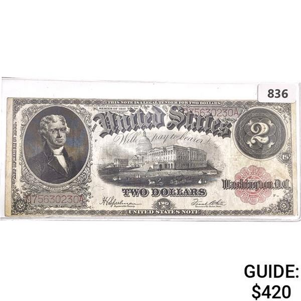 1917 $2 LG Legal Tender Note