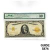 Image 1 : 1922 $10 LG Gold Cert. PMG VF30
