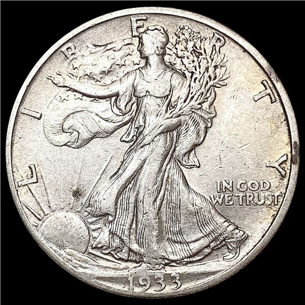 1933-S Walking Liberty Half Dollar CLOSELY UNCIRCULATED