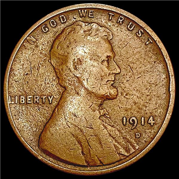 1914-D Wheat Cent NICELY CIRCULATED