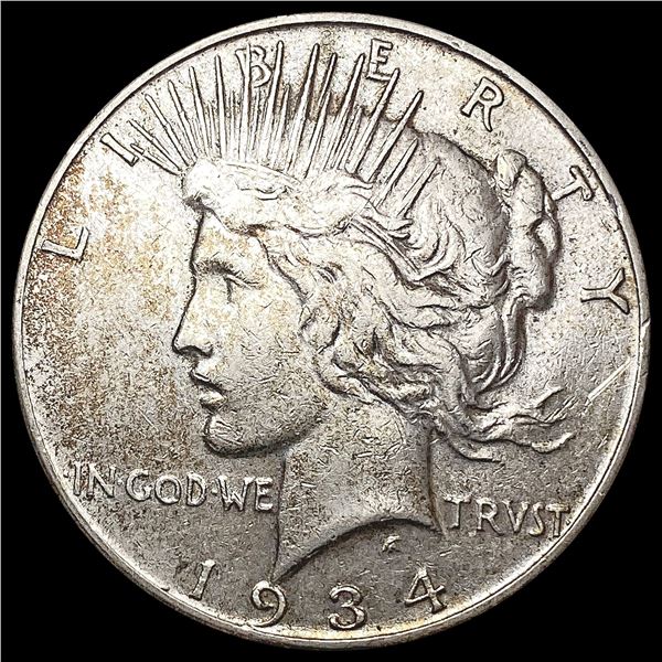 1934-S Silver Peace Dollar NEARLY UNCIRCULATED