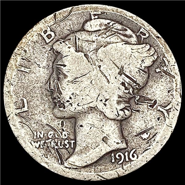 1916-D Morgan Silver Dime NICELY CIRCULATED