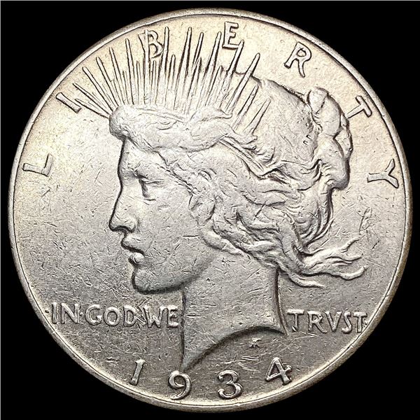 1934-S Silver Peace Dollar CLOSELY UNCIRCULATED