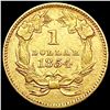 Image 2 : 1854 Rare Gold Dollar CLOSELY UNCIRCULATED