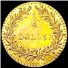 Image 2 : 1880/76 BG-885 Round California Gold Quarter UNCIRCULATED
