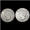 Image 1 : [2] Peace SilveDollars [1925-S, 1935-S] CLOSELY UNCIRCULATED