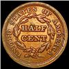 Image 2 : 1853 Braided Hair Half Cent CLOSELY UNCIRCULATED