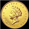 Image 1 : 1854 Rare Gold Dollar CLOSELY UNCIRCULATED