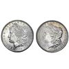 Image 1 : [2] 1885&1900 Morgan Silver Dollar GEM BU
