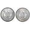 Image 2 : [2] 1885&1900 Morgan Silver Dollar GEM BU