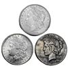 Image 1 : [3] 1883-1934 US Silver Dollars HIGH GRADE