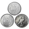 Image 2 : [3] 1883-1934 US Silver Dollars HIGH GRADE