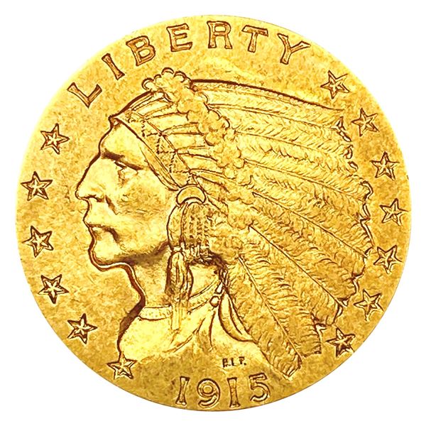 1915 $2.50 Gold Quarter Eagle CLOSELY UNCIRCULATED