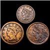 Image 1 : [3] 1850-1856 US Cent Type Coinage HIGH GRADE