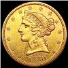 1880-S $5 Gold Half Eagle CHOICE AU