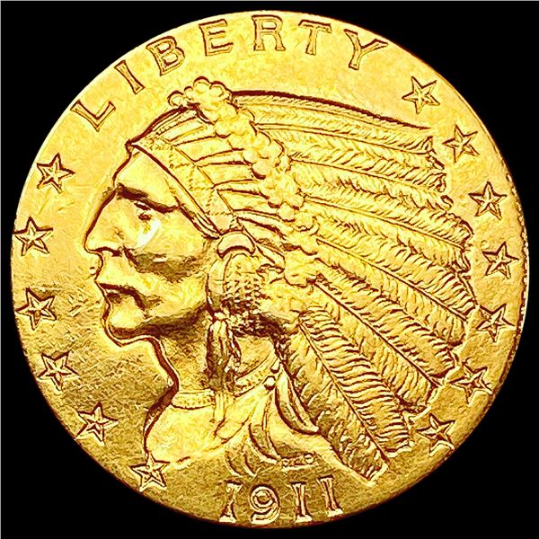 1911 $2.50 Gold Quarter Eagle CLOSELY UNCIRCULATED