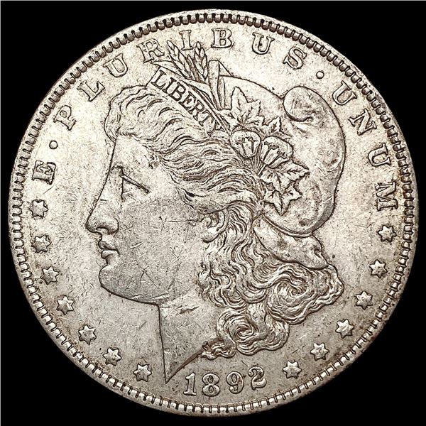 1892 Morgan Silver Dollar NEARLY UNCIRCULATED