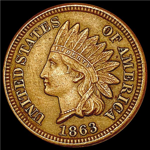 1863 Indian Head Cent CLOSELY UNCIRCULATED