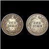 Image 2 : 1898, 1904 Barber Dime Collection [2 Coins] HIGH GRADE