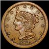 Image 1 : 1854 Braided Hair Half Cent CLOSELY UNCIRCULATED