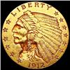 Image 1 : 1912 $2.50 Gold Quarter Eagle CLOSELY UNCIRCULATED