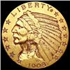 Image 1 : 1908 $5 Gold Half Eagle CLOSELY UNCIRCULATED