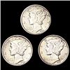 Image 1 : 1929-1931 Mercury Dime Collection [3 Coins] HIGH GRADE