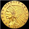 Image 1 : 1911 $2.50 Gold Quarter Eagle CHOICE AU