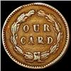 Image 2 : 1863 Our Card Civil War Token LIGHTLY CIRCULATED