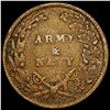 Image 2 : 1863 Army, Navy Civil War Token CLOSELY UNCIRCULATED