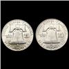 Image 2 : 1950-D, 1952-D Franklin Half Dollar Set [2 Coins] UNCIRCULATED