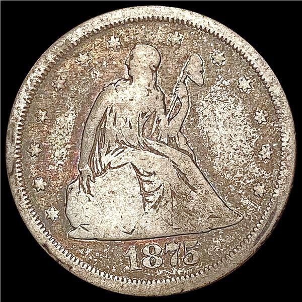 1875-S Twenty Cent Piece NICELY CIRCULATED