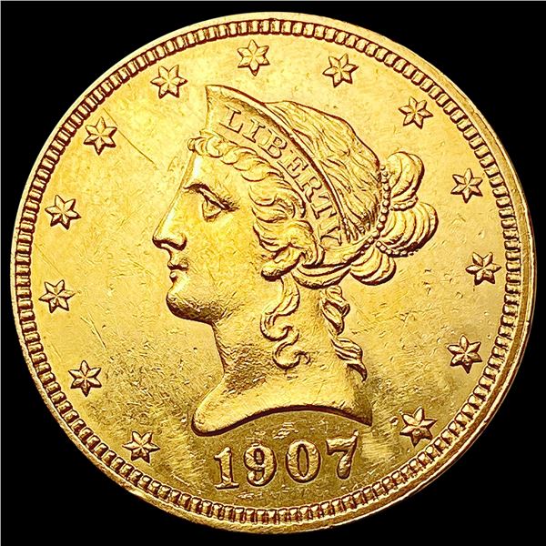 1907 $10 Gold Eagle CHOICE AU