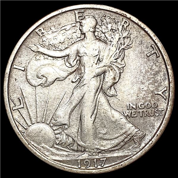 1917-S Walking Liberty Half Dollar NEARLY UNCIRCULATED
