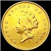 Image 1 : 1854 Rare Gold Dollar LIGHTLY CIRCULATED