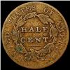 Image 2 : 1828 Classic Head Half Cent NICELY CIRCULATED