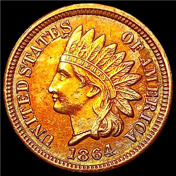 1864 Bronze Indian Head Cent CLOSELY UNCIRCULATED