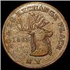 1863 Edward Schules NY Elk Civil War Token LIGHTLY CIRCULATED