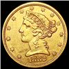 Image 1 : 1882-S $5 Gold Half Eagle CLOSELY UNCIRCULATED
