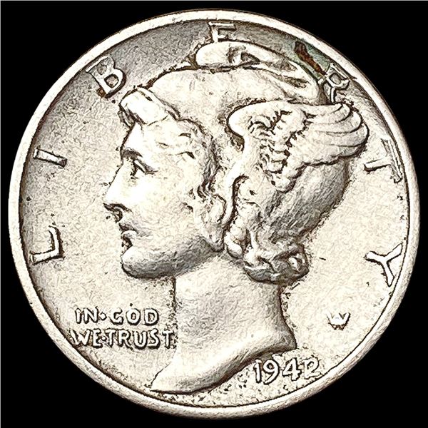 1942/1 Mercury Dime NEARLY UNCIRCULATED