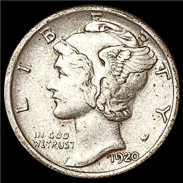 1920-S Mercury Dime CLOSELY UNCIRCULATED