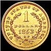 Image 2 : 1853 Rare Gold Dollar UNCIRCULATED